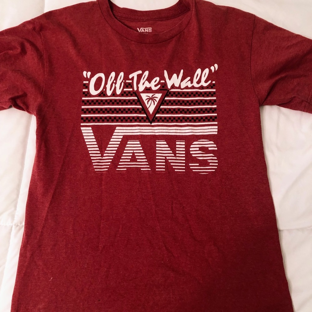 Vans Off the Wall Red Tee